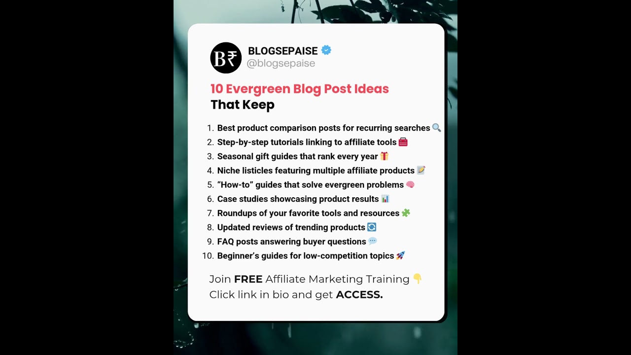 10 Evergreen Blog Post Ideas That Keep Making Money