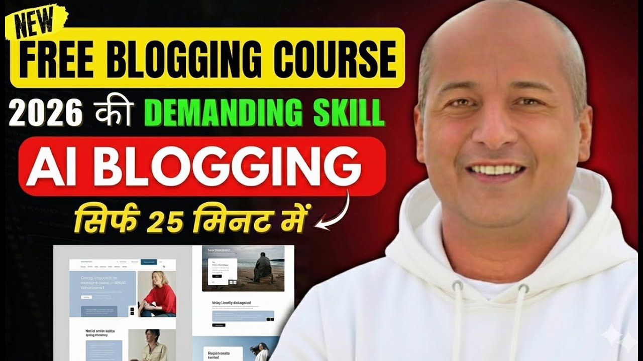 Most Demanding AI Skill of 2026 | Free ChatGPT Mobile Blogging Course 2026 Using Sora 2 and Gemini .