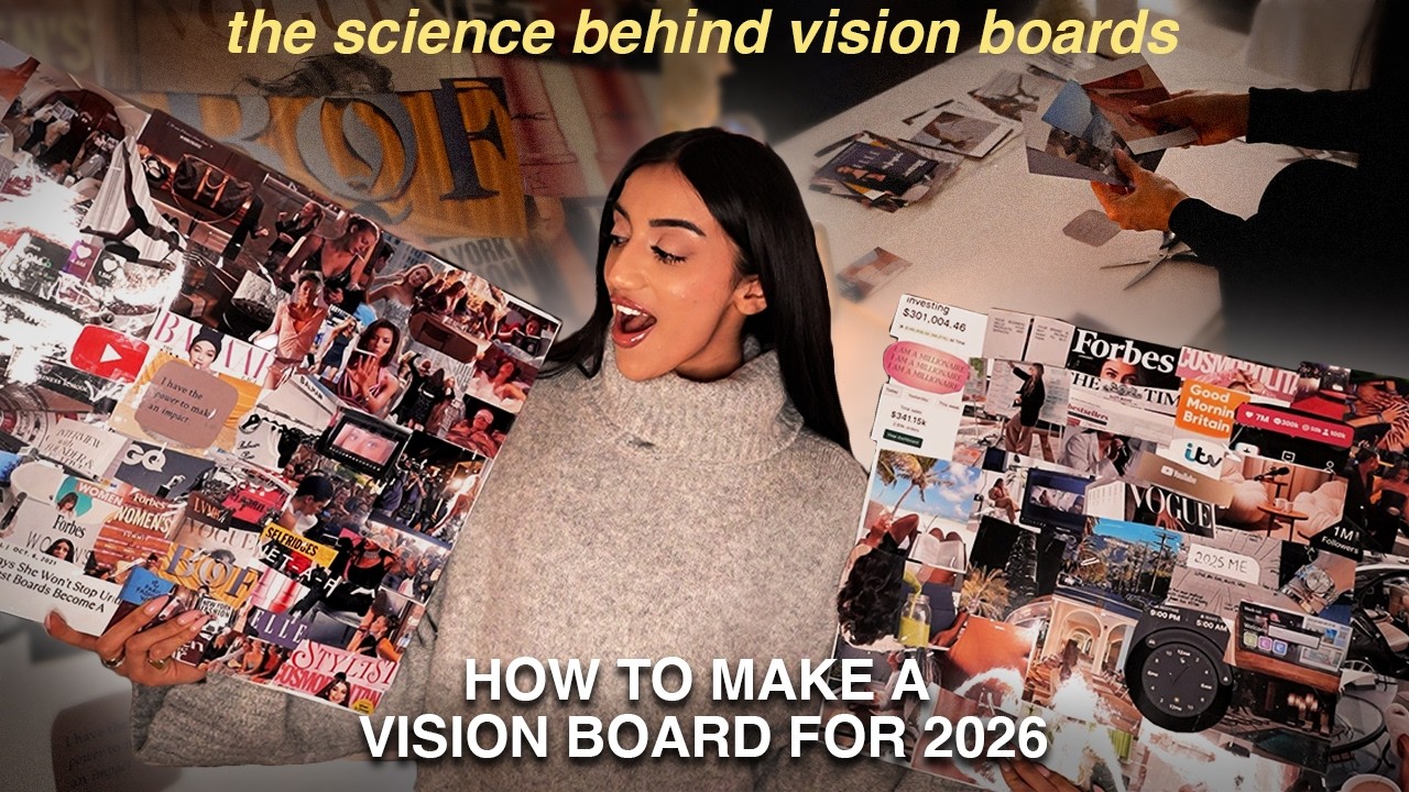 my COMPLETE 2026 vision board process | manifestation, goal setting & what came true in 2025