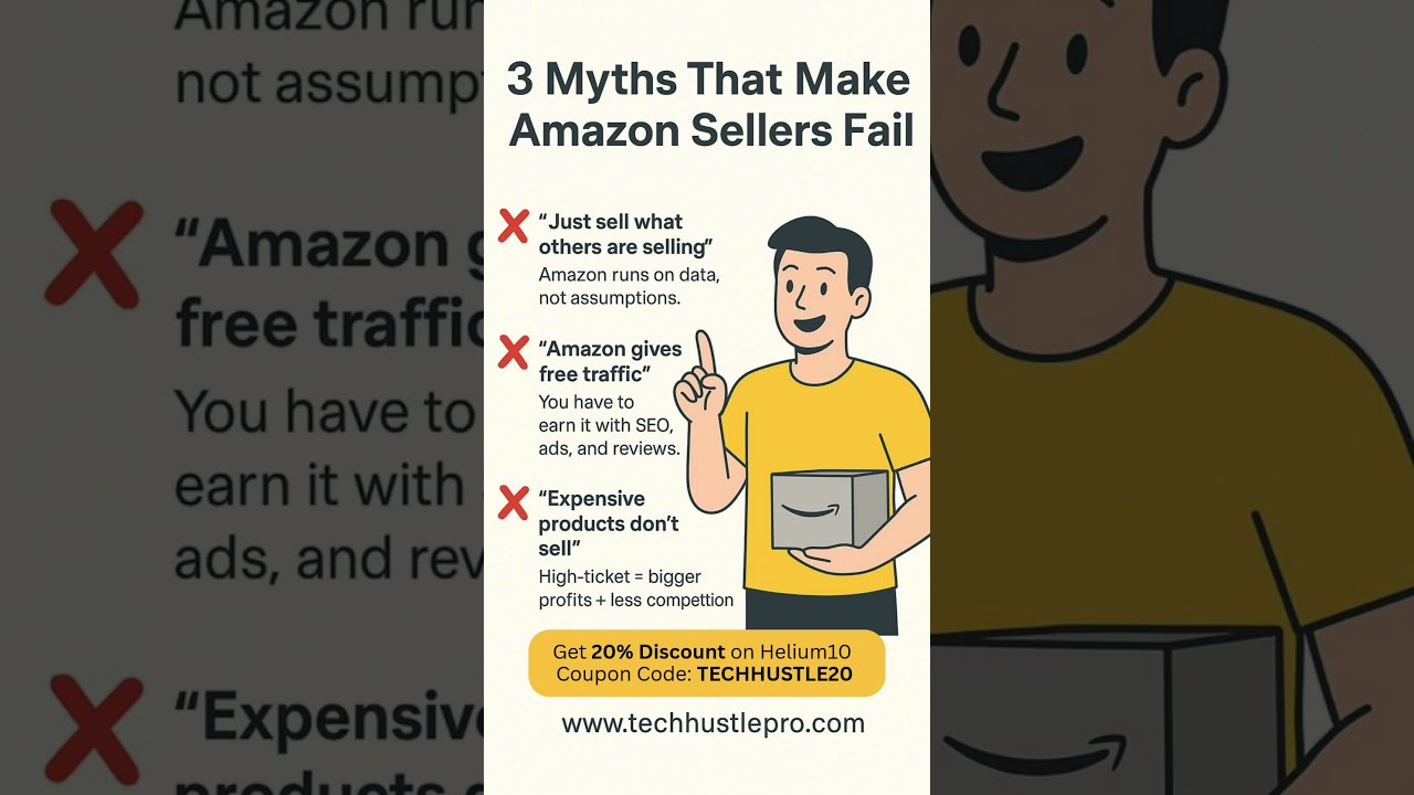 3 Myths That Make Amazon Sellers Fail #ecommerce #amazonfbatraining #amazonsellertools #amazonfba