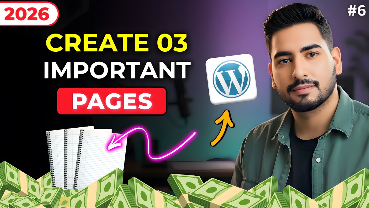How to Create Important Pages for Blog in 2026 - WordPress Tutorial For Beginners