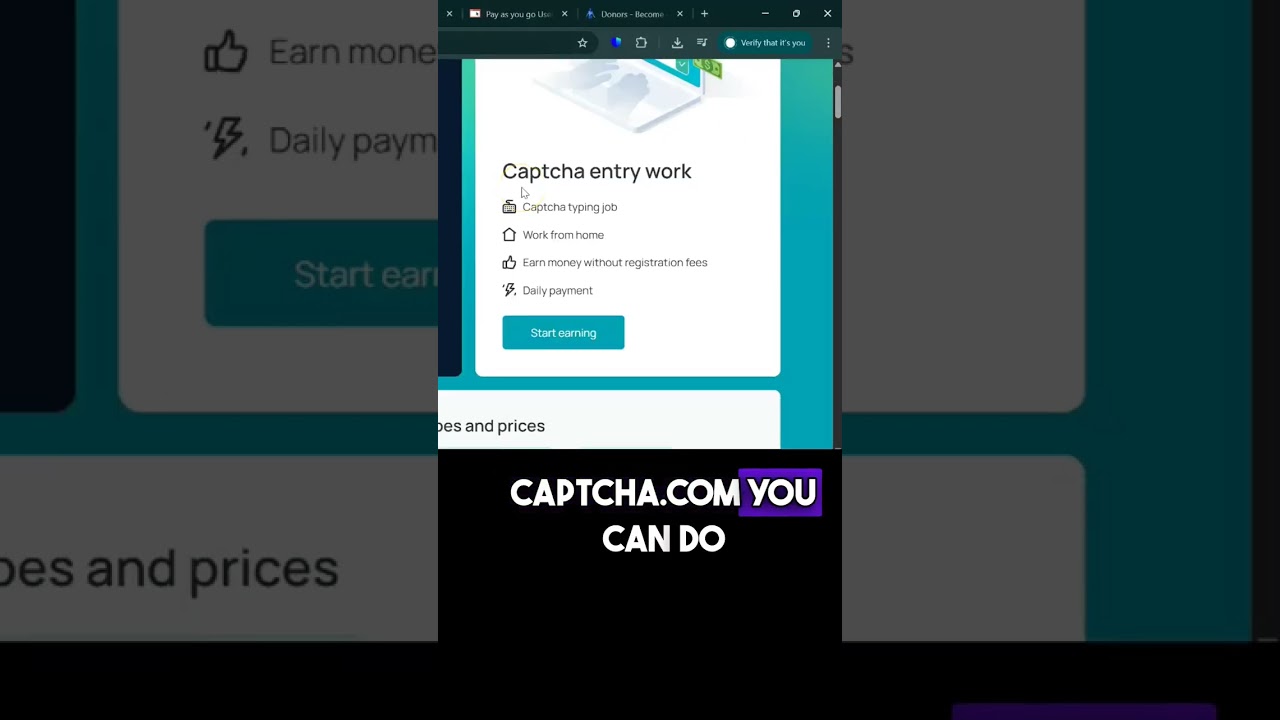 Make Money Online With Captcha - $50-$100/Week Simple Side Hustle  #earnmoneyonline #money