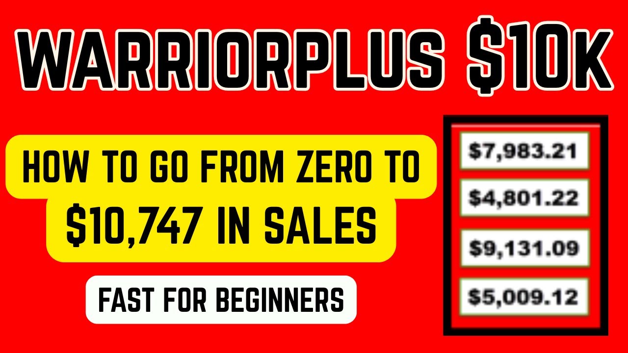 WarriorPlus Affiliate Marketing For Beginners (Full Guide 2026)