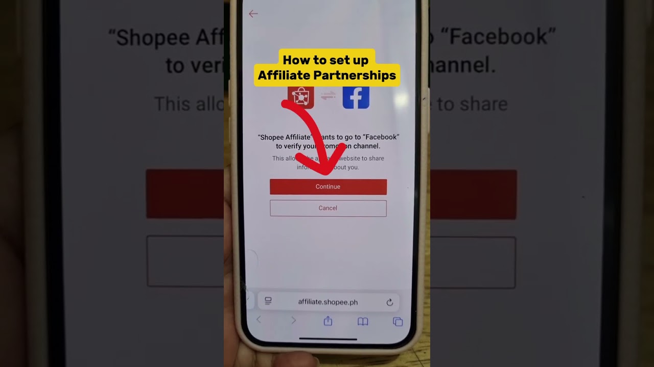Affiliate Partnerships set up