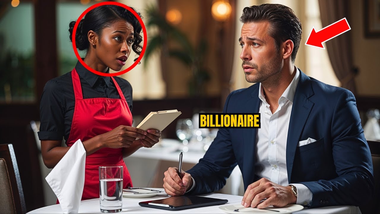 Billionaire Asks a Black Waitress for Financial Advice as a Joke - But Her First Words Left Him...