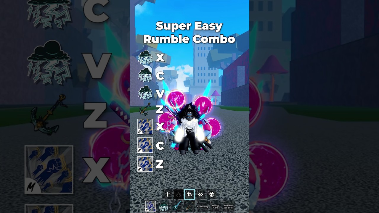 Easiest Lightning Combo in Blox Fruits #roblox #bloxfruits