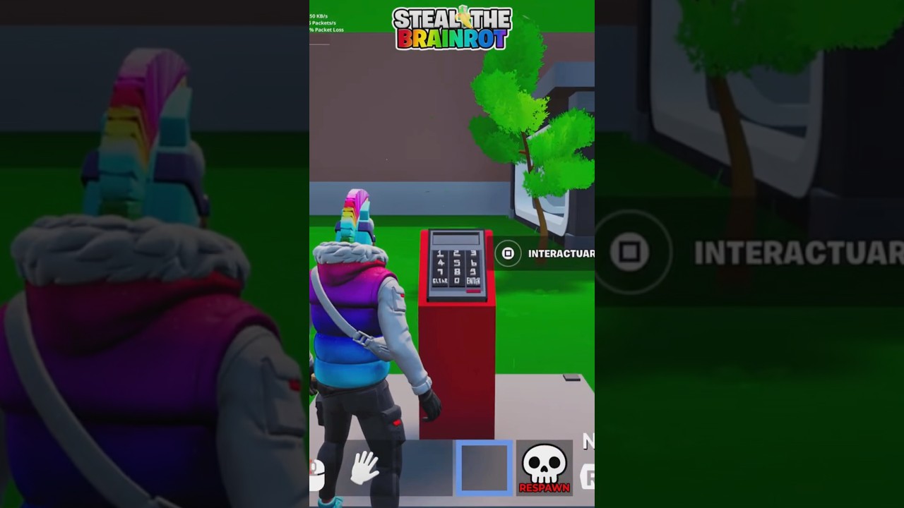 GUARANTEED SECRET CODE STEAL THE BRAINROT IN FORTNITE #fortnite