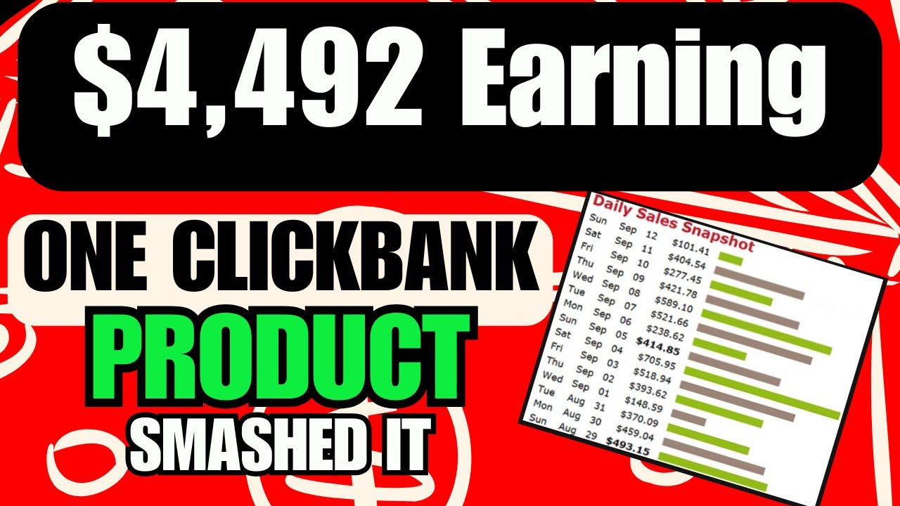 One Clickbank Product Earns $4,492 In Commissions (Mobile Traffic)