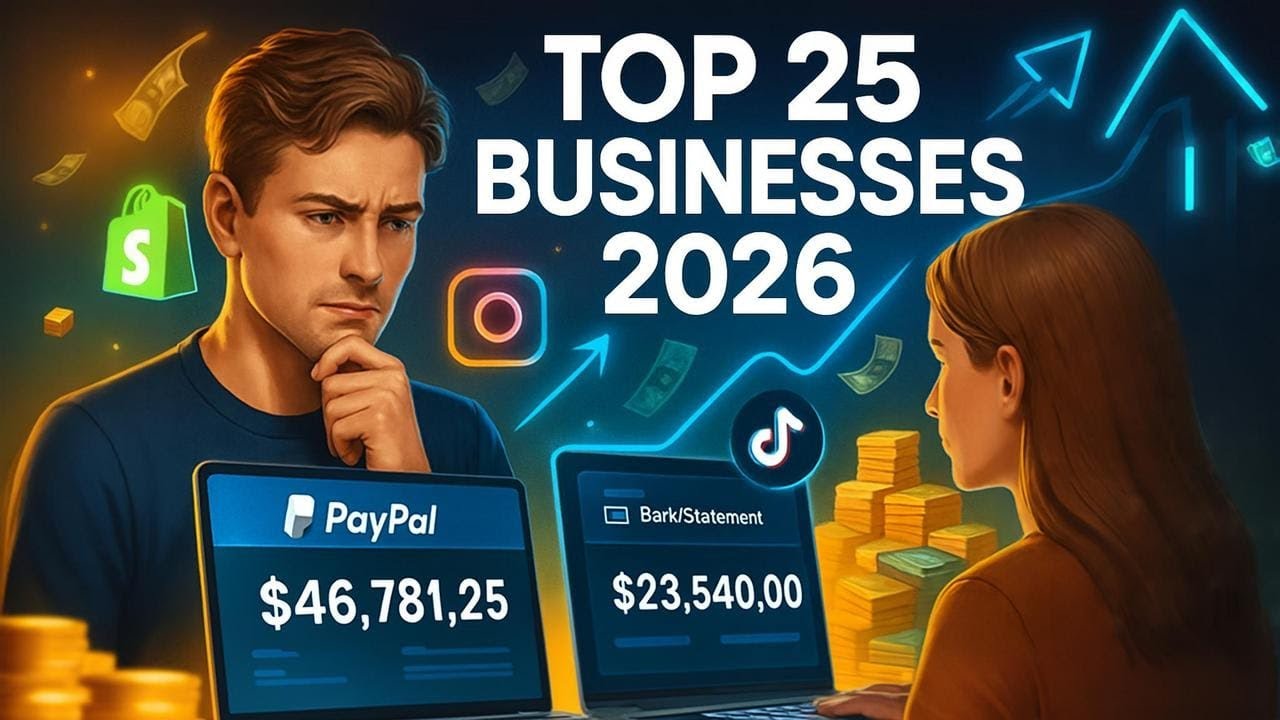 Top 25  Small Business Ideas for Beginners in 2026 | Make Money Online