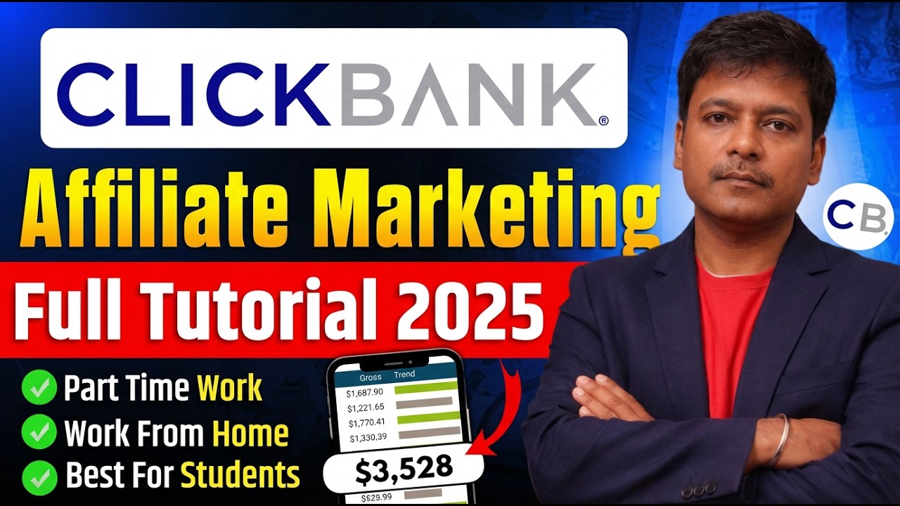 Clickbank Affiliate Marketing For Beginners || Full Tutorial 2026