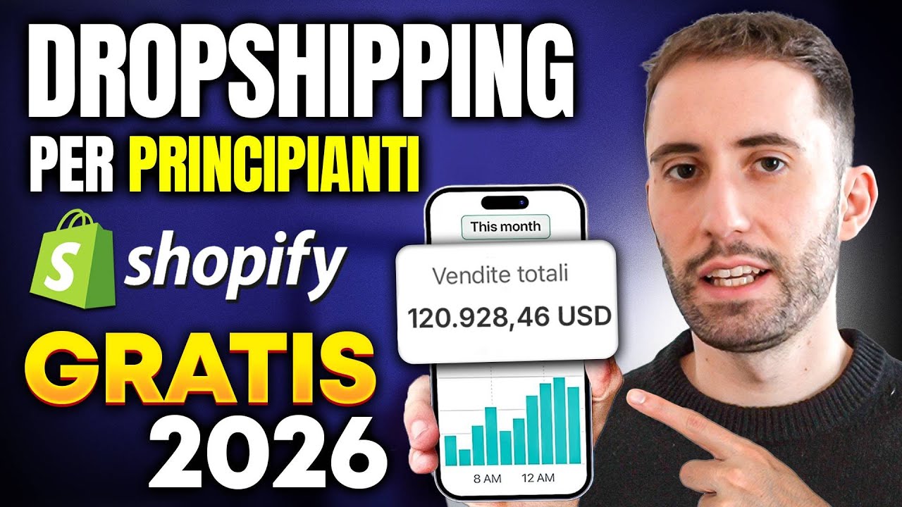 Come Fare Dropshipping con Shopify nel 2026 (Per PRINCIPIANTI)