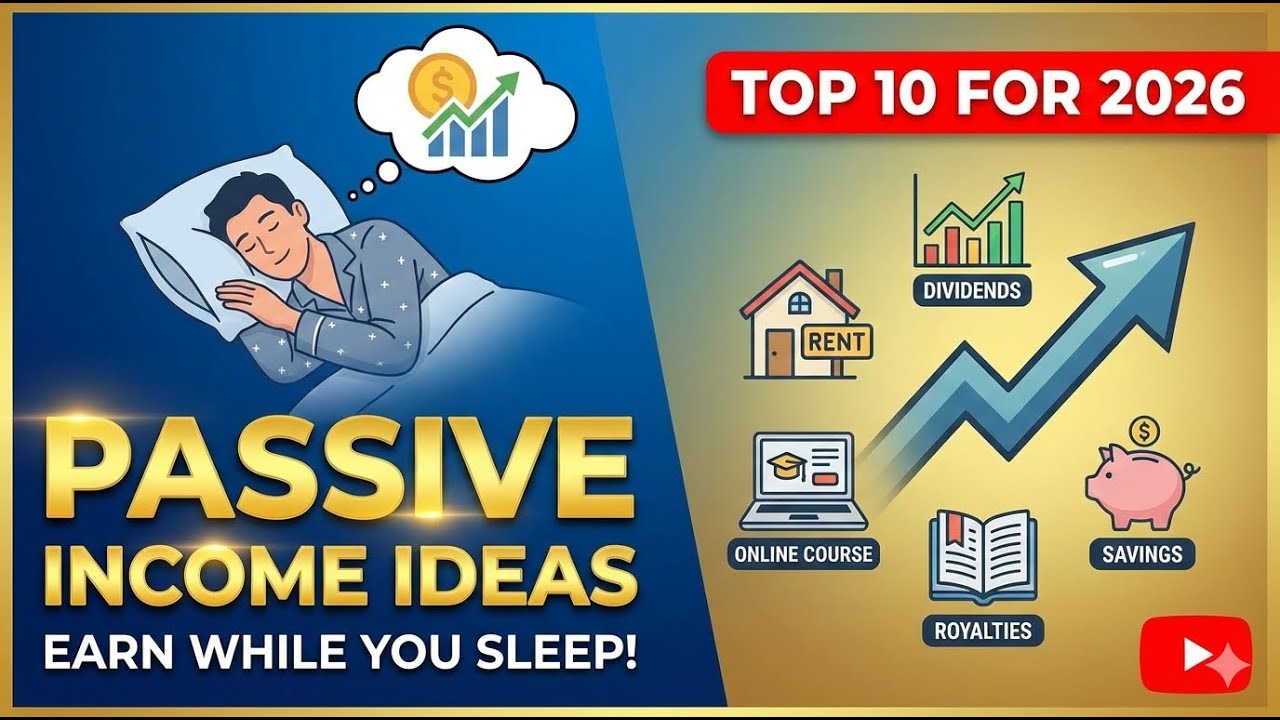 Top 10 Passive Income Ideas for 2026 (Earn Money While You Sleep!)