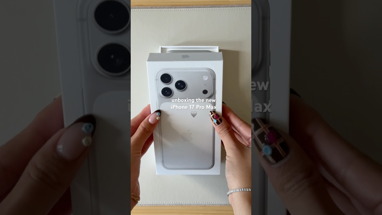 unboxing the new iPhone 17 Pro Max #unboxing #iphone17 #iphone17promax