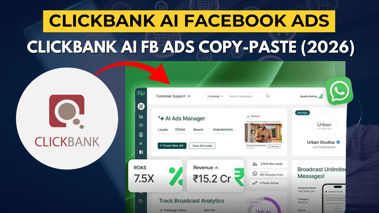 ClickBank AI Facebook Ads Copy Paste Tutorial (2026 Tutorial)