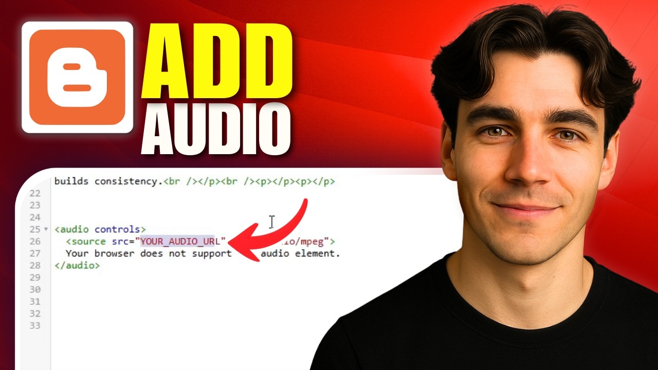 How To Add Audio Files To A Blogger Website (Tutorial 2026)