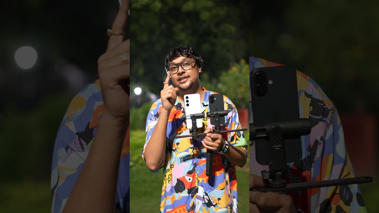 Samsung S24 FE Vs iPhone 16 Low Light Portrait Video #sauravanuraj