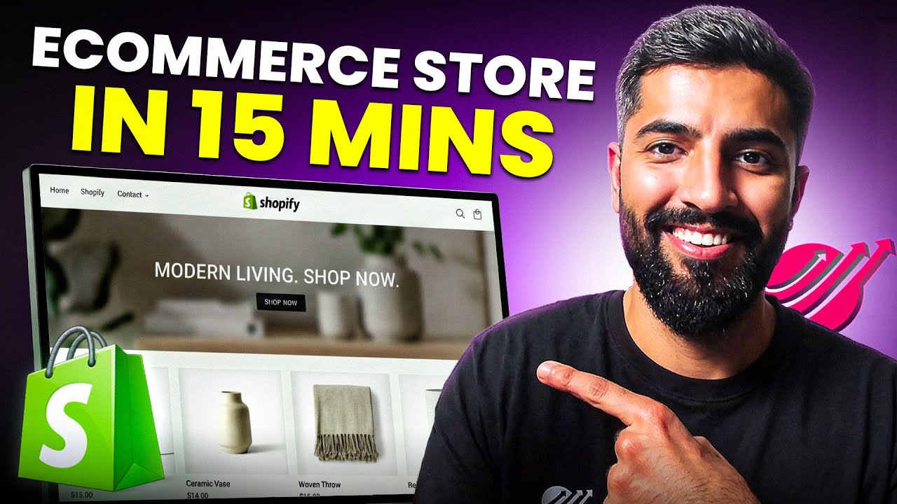 Shopify Beginner's Tutorial 2026 - Make A Pro eCommerce Store in 15 Minutes