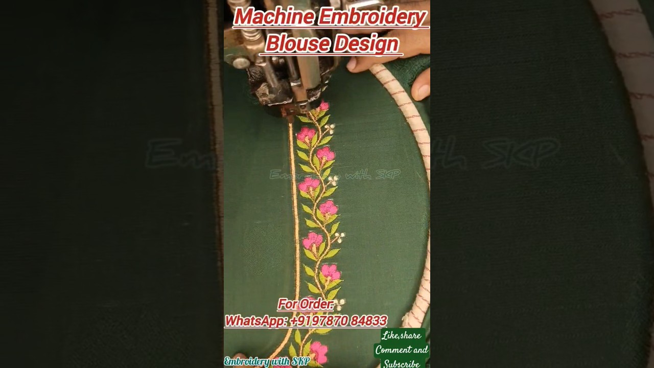 #embroidery #blouse #unique #fashion #beginners #simple #roseembroidery
