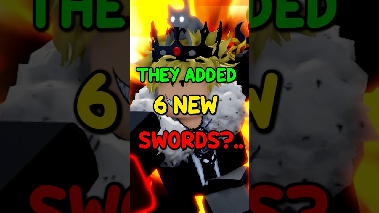 Blox Fruits Added 6 New Swords... #roblox #shorts