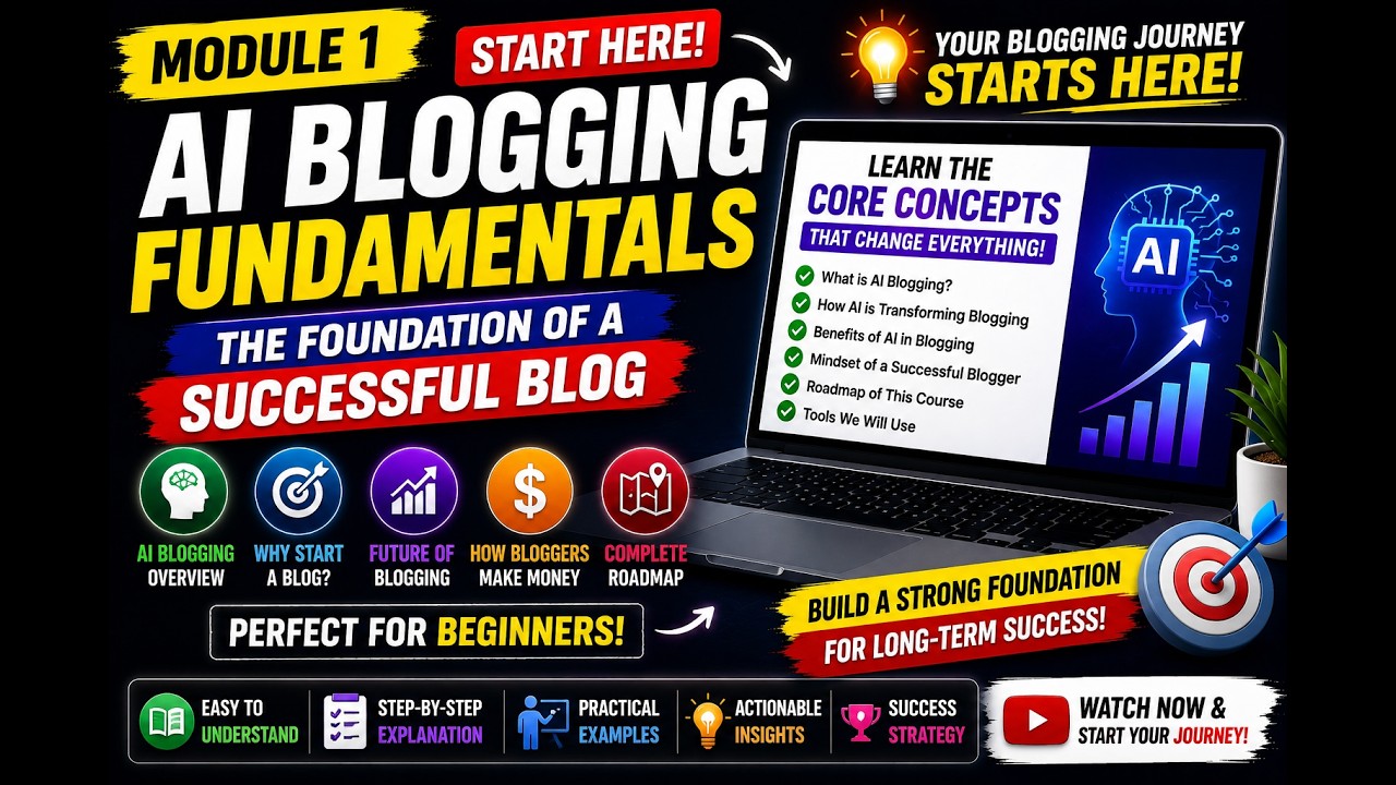 Before You Start Blogging, Watch This First!  AI Blogging Fundamentals