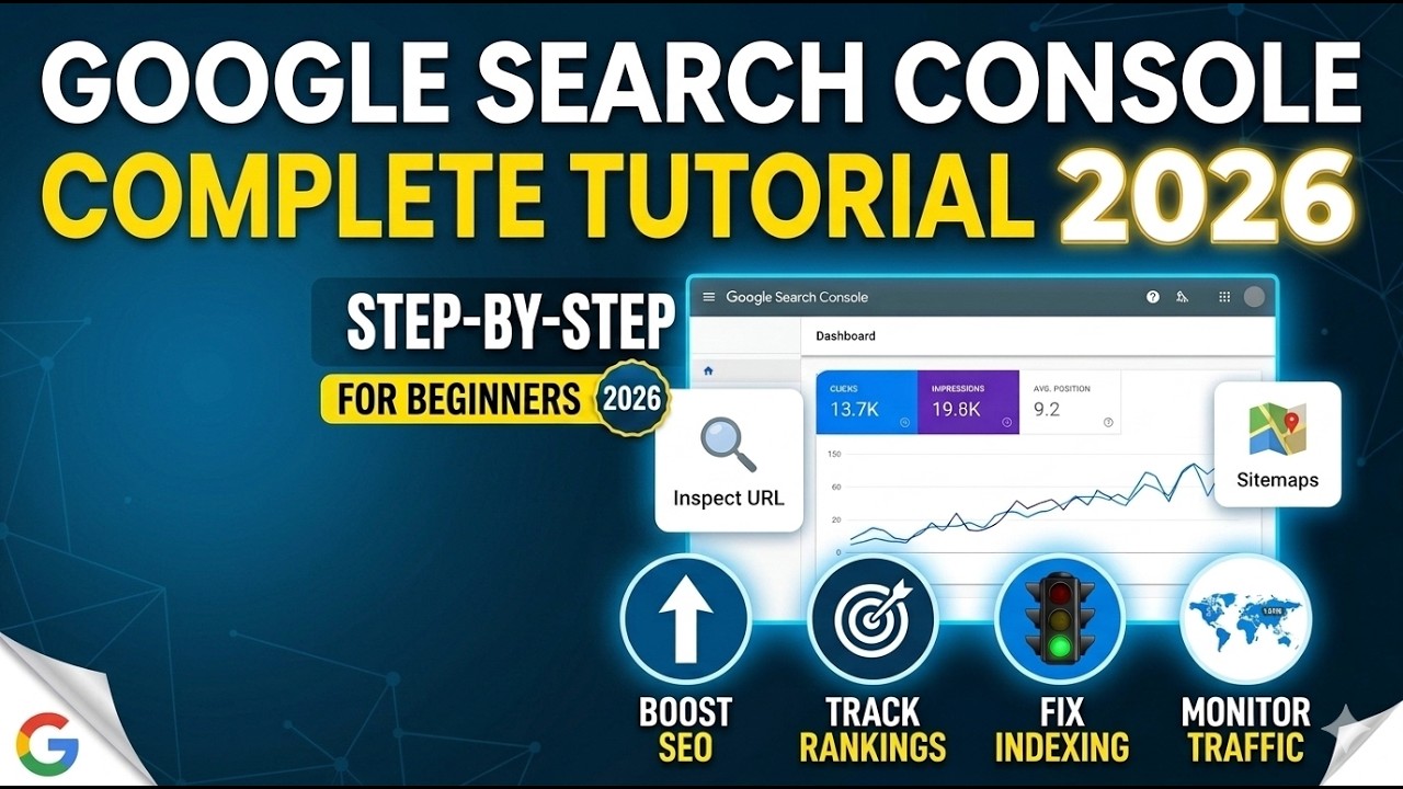 Google Search Console Tutorial for Beginners (2026) | Complete SEO Guide to Improve Website Ranking