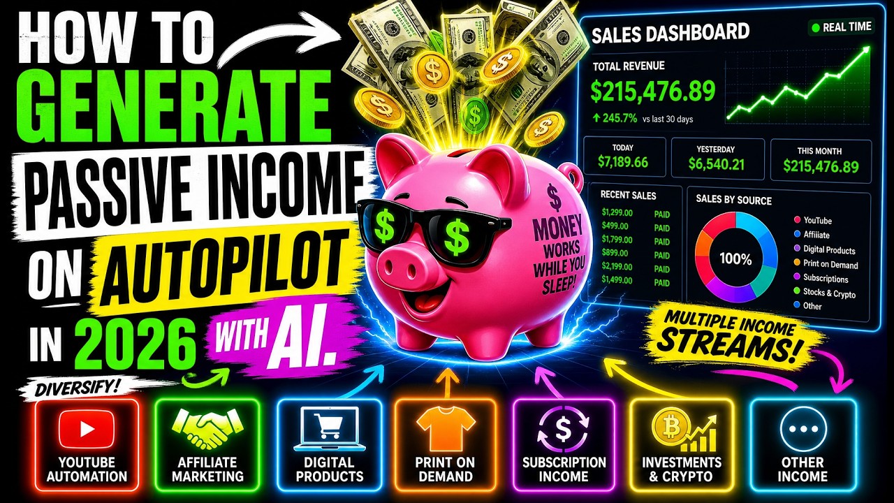 How Generate Passive Income On Autopilot In 2026 With Ai