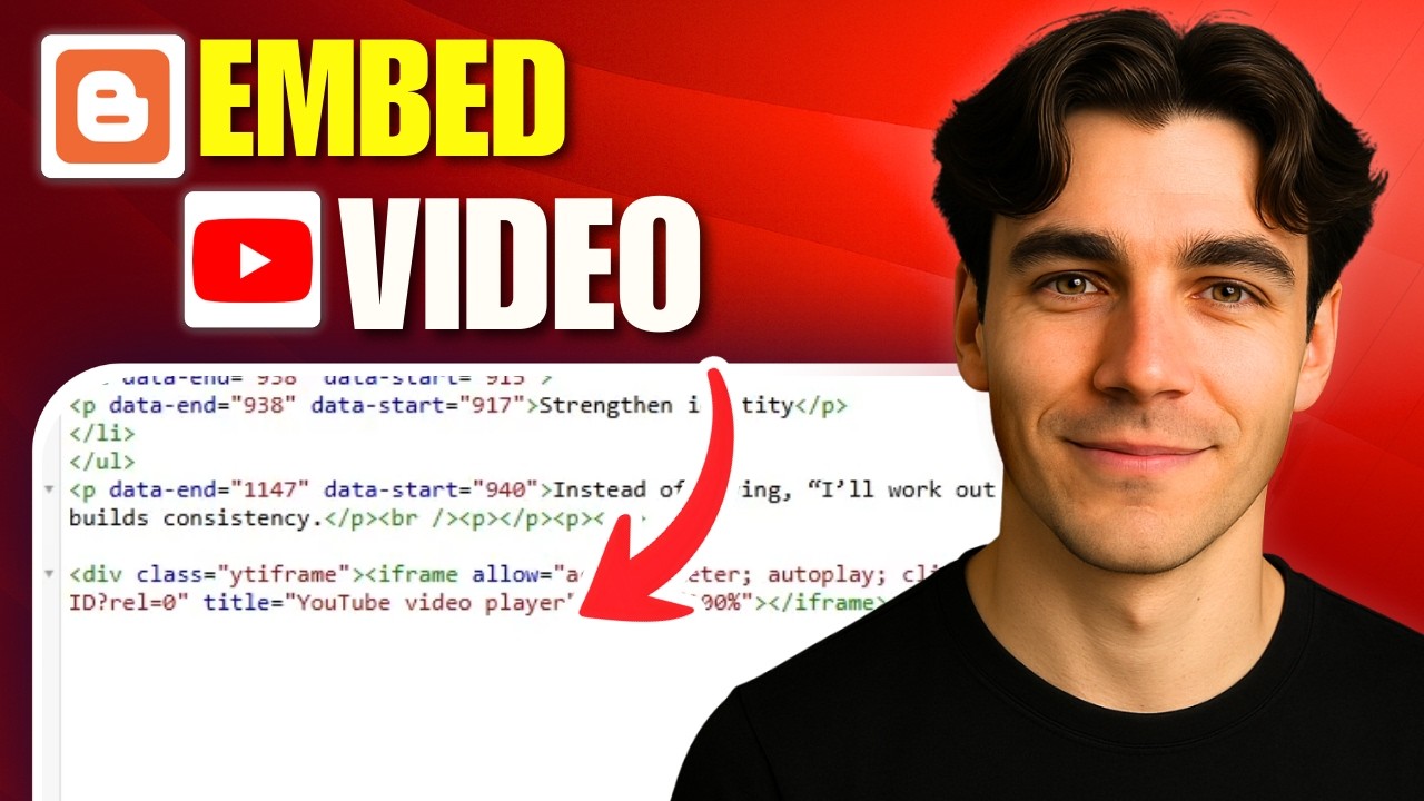 How To Embed YouTube Video On A Blogger Blog Post (Tutorial 2026)