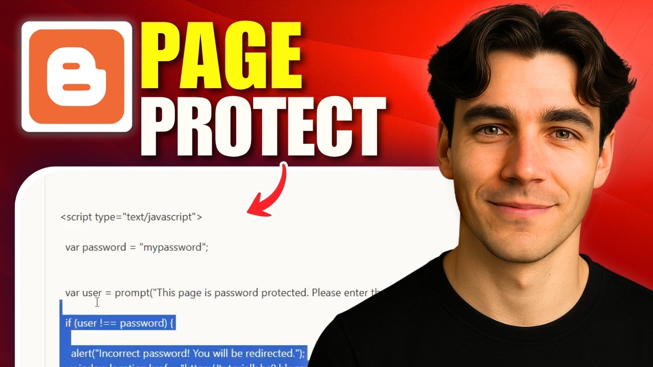 How to Password Protect a Page in a Blogger Website (Tutorial 2026)