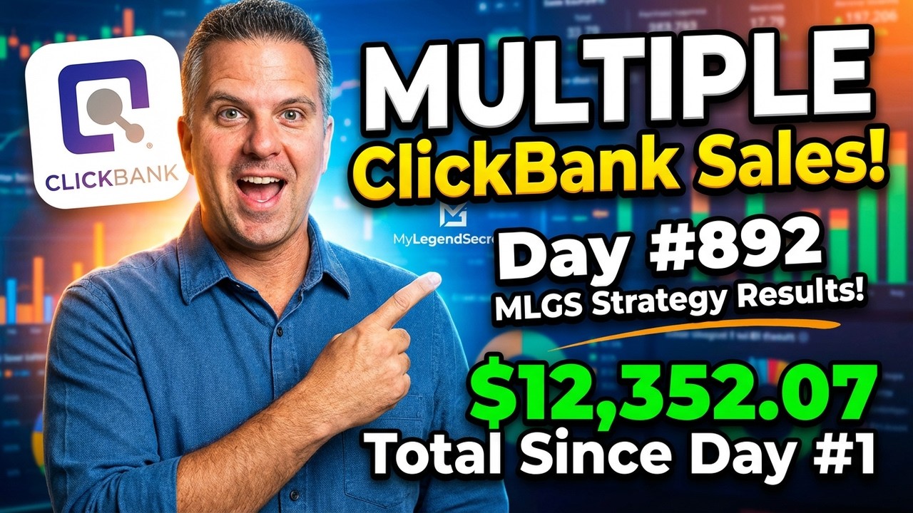 MULTIPLE ClickBank Sales in One Day - Day 892 MLGS Strategy RESULTS!