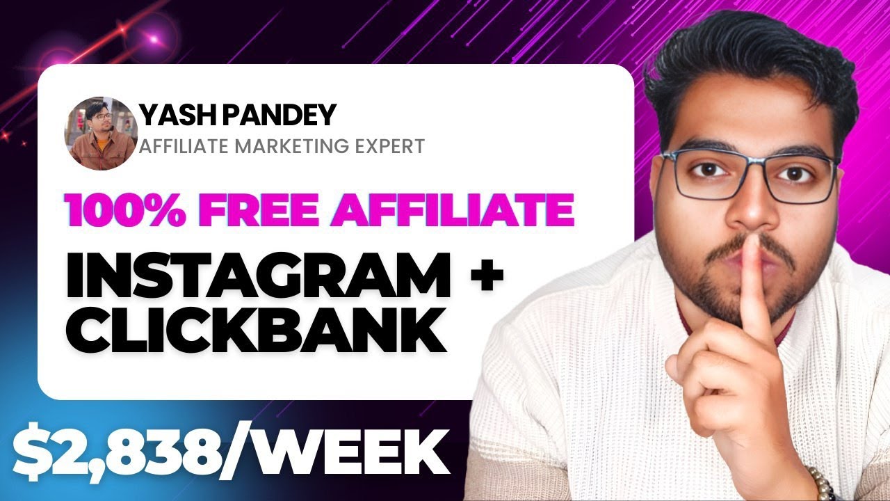 ClickBank Affiliate Marketing Using Instagram! Full Tutorial (English)