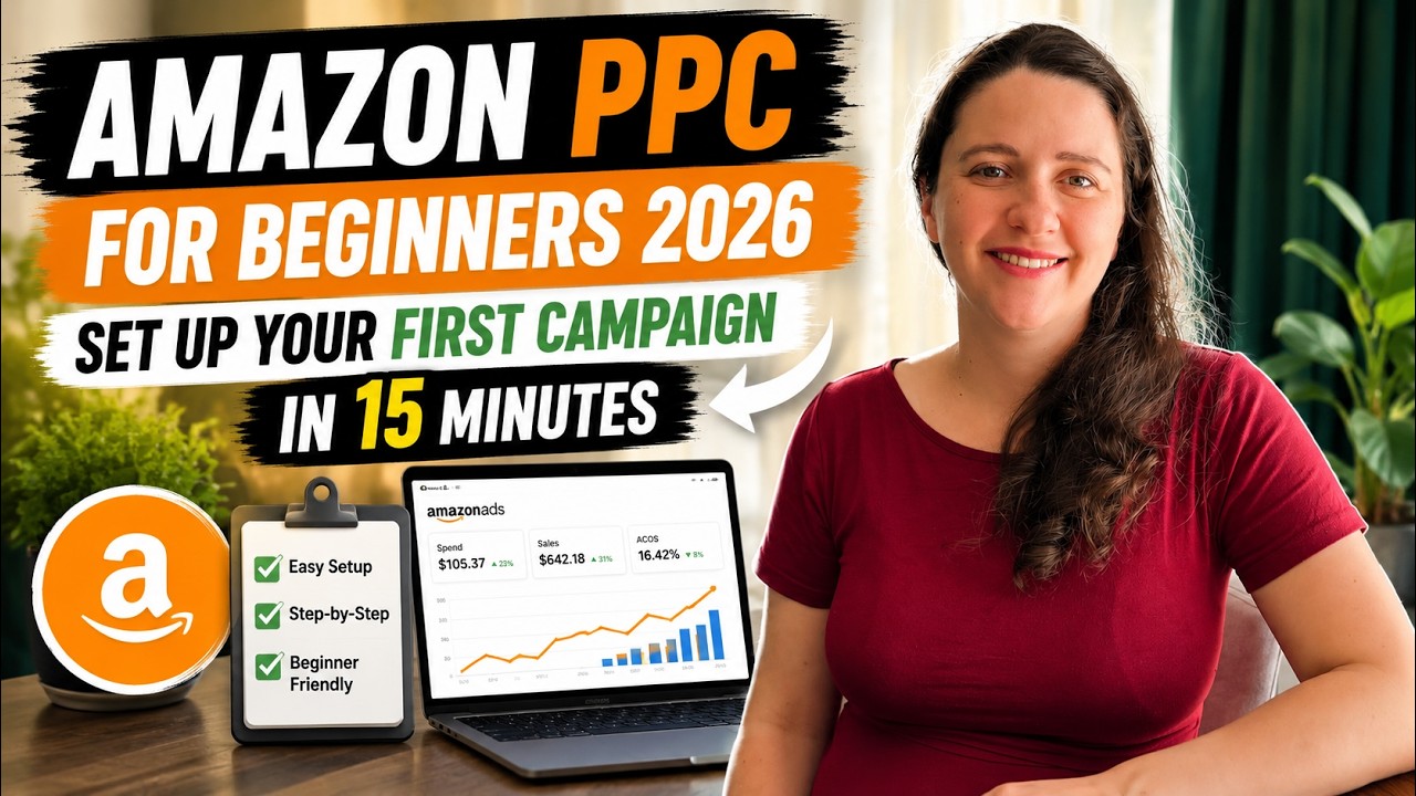 Amazon PPC for Beginners 2026 - Set Up Your First Campaign in 15 Minutes