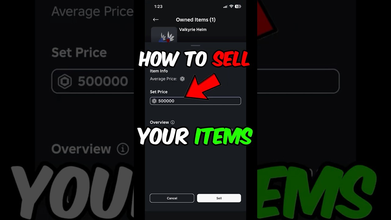 How To SELL Your Items On Roblox (2026 Guide)