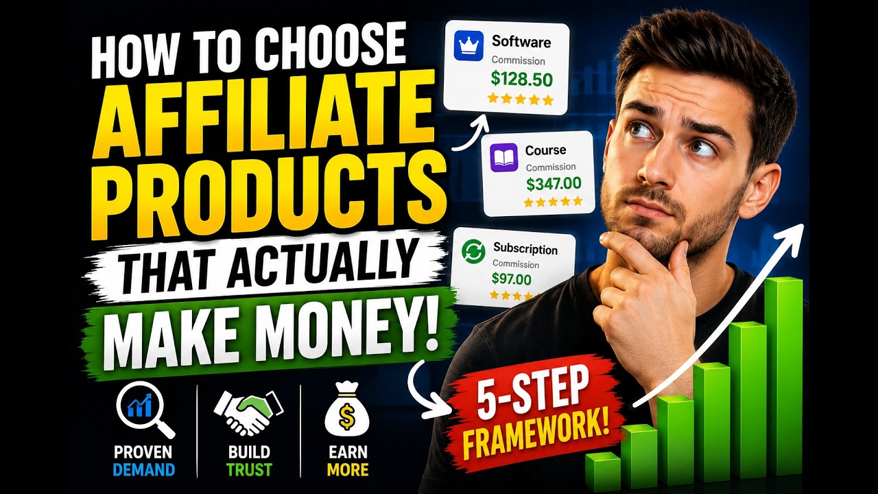 How to Choose Affiliate Products That Actually Make Money (Beginner's Guide)