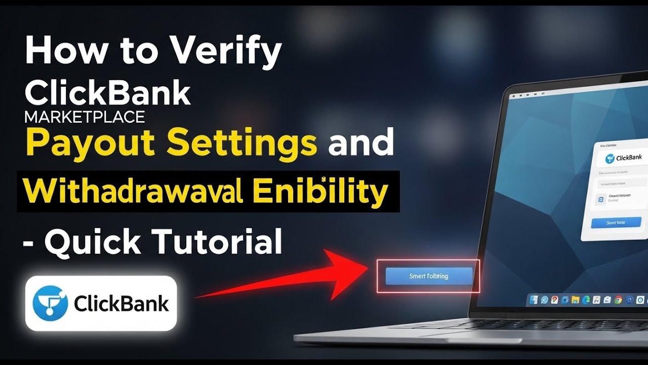 How to verify ClickBank marketplace payout settings and withdrawal eligibility - Quick Tutorial
