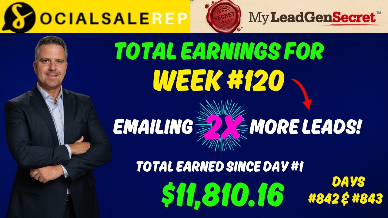 My Lead Gen Secret Clickbank - Social Sale Rep Case Study Days  842 & 843