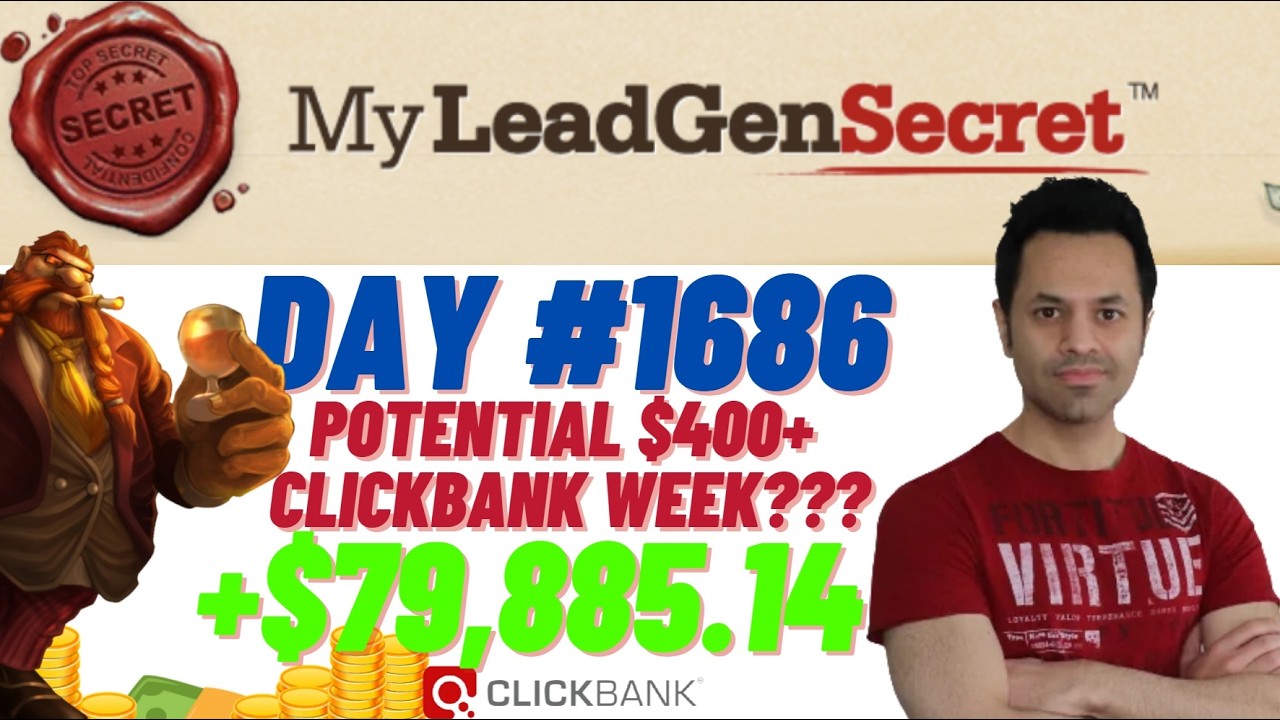 POTENTIAL $400+ Clickbank Week?!...My Lead Gen Secret Case Study Results 2026 (Day #1686)