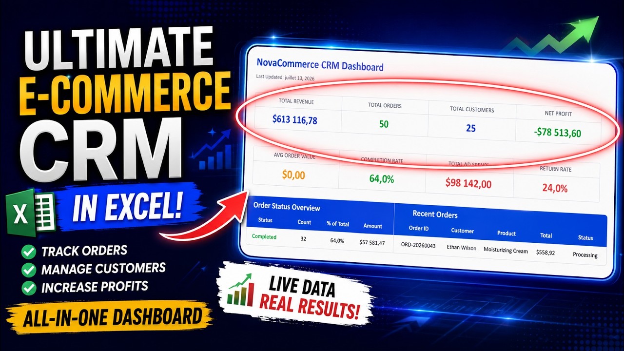 The Best Excel CRM for Shopify & Dropshipping (2026)