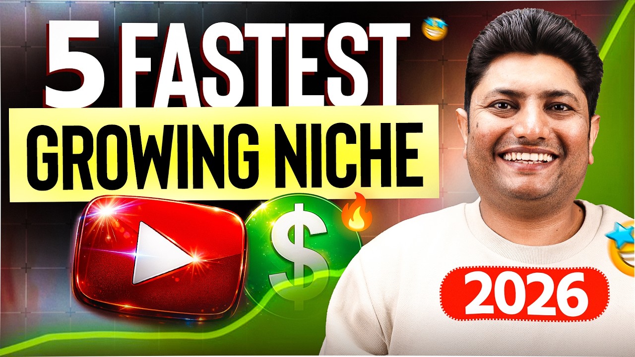 Top 5 Fastest Growing YouTube Niches in 2026 | Best Niches to Start Now