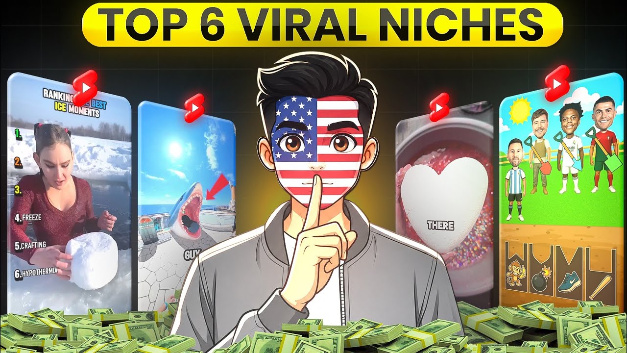 Top 6 Viral USA Shorts Niches in 2026 (High RPM + Views)