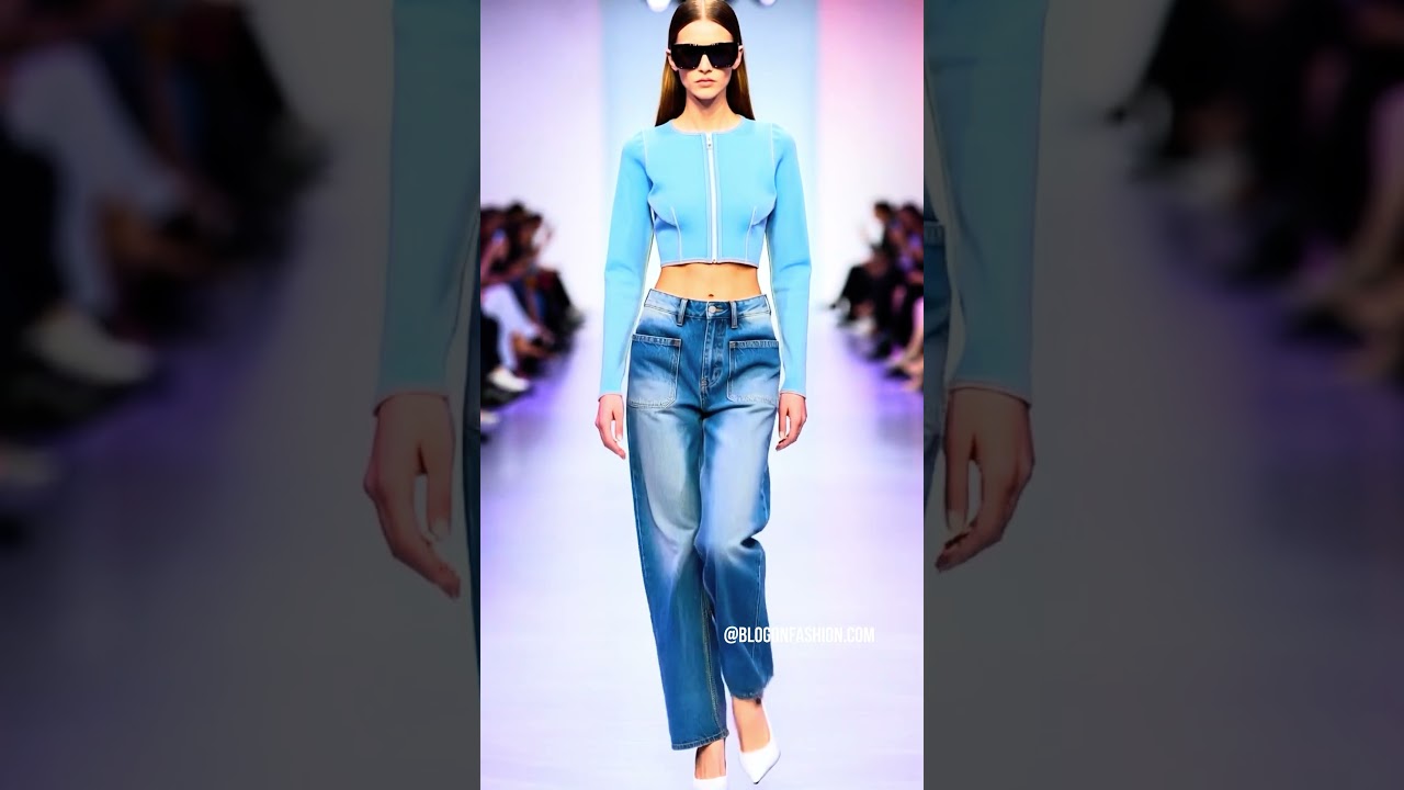 Top Trending Patch Pocket Denim Jeans Outfits 2026 | Must-Have Women’s Denim Trends 4 #shorts