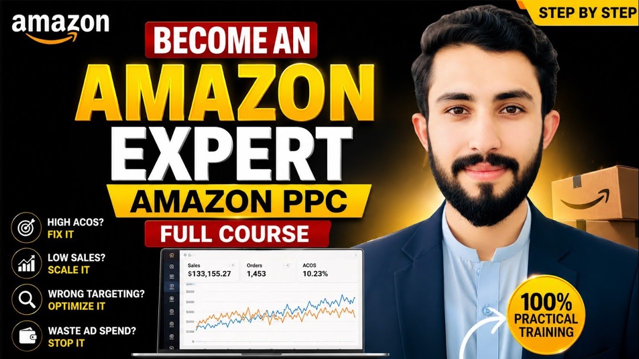 Amazon Automatic PPC Campaign Tutorial in Pashto | Complete Beginner Guide 2026 | Amazon PPC Course