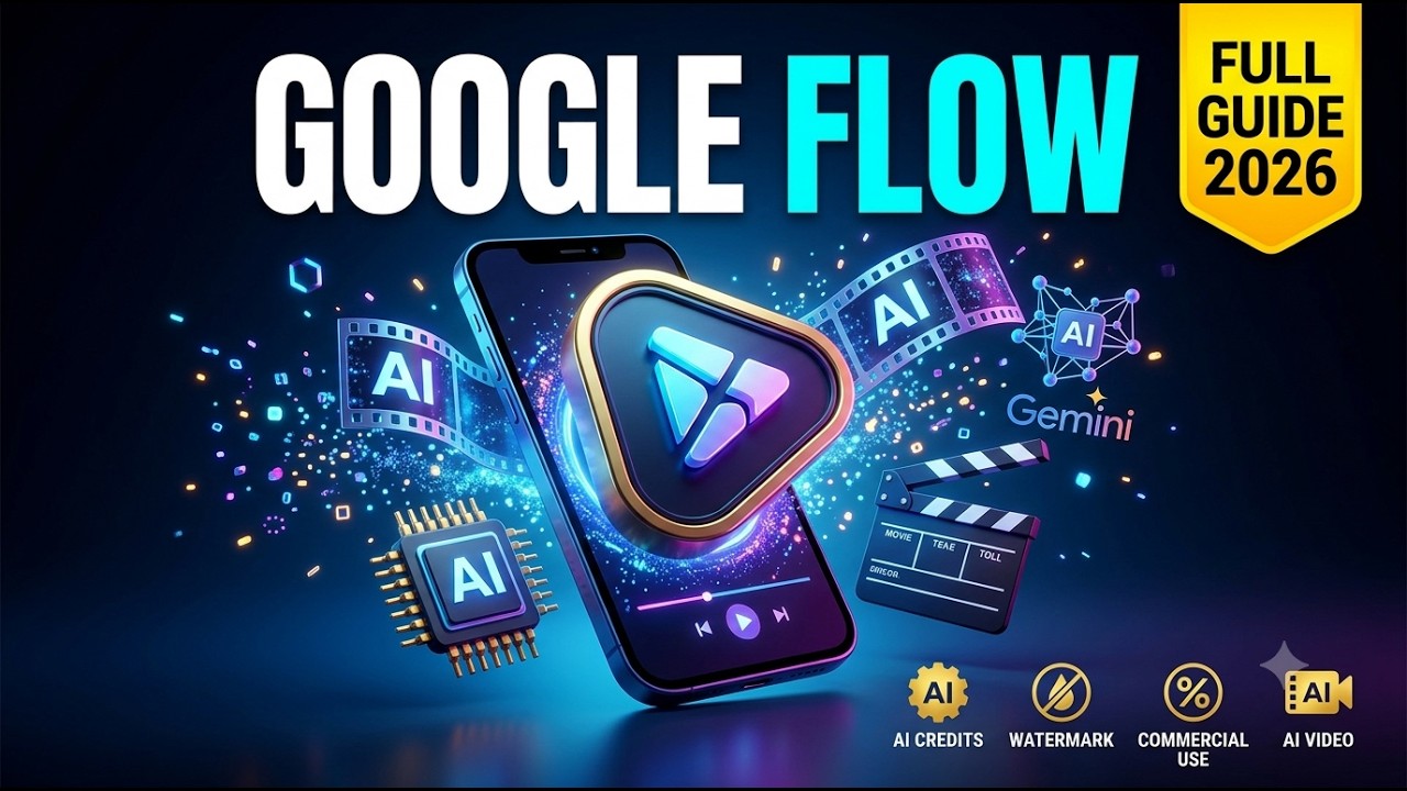 Google Flow Full Tutorial 2026 | Complete Beginner Guide | AI Video Generator Explained !!