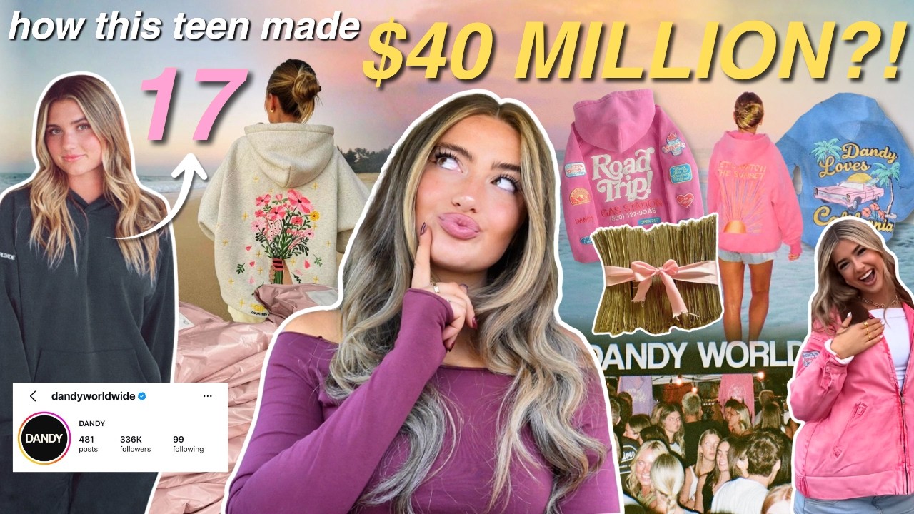 How this TEEN made $40 MILLION?! (& how you can too!) how to start a clothing brand FREE COURSE