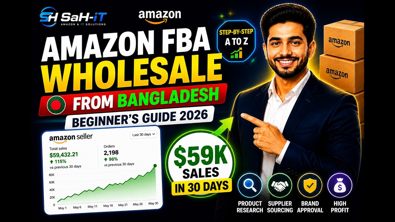 How to Start Amazon FBA Wholesale from Bangladesh | Beginner’s Guide 2026