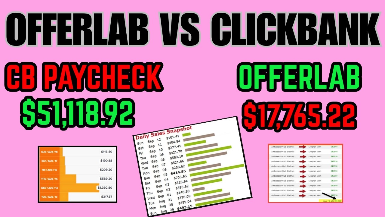 OfferLab VS Clickbank - How To Promote Digital Products Online With No Website