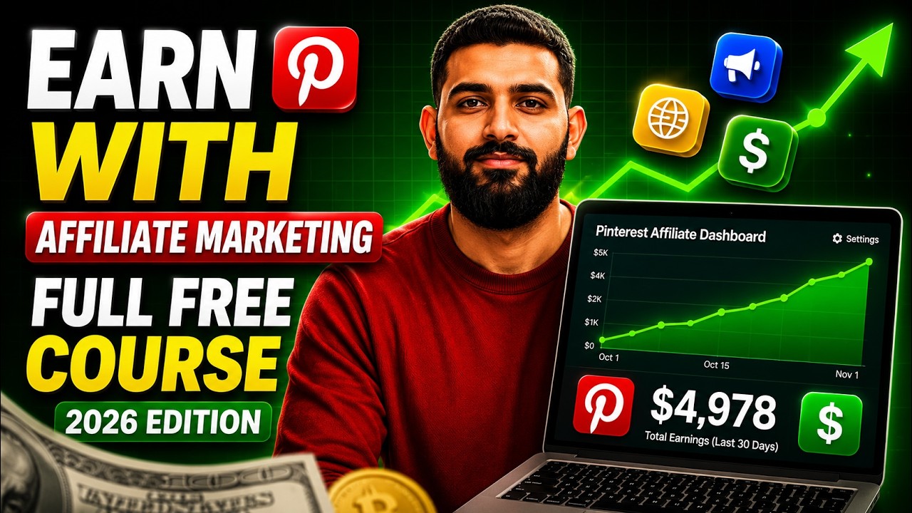 Pinterest Se Paise kaise? | Pinterest Affiliate Marketing FREE Full Course 2026